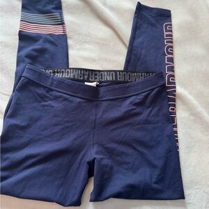 Under Armour Navy Leggings with Striped Detail